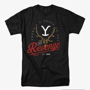 Yellowstone Revenge Skull/Unisex Adult T Shirt/Size: Small